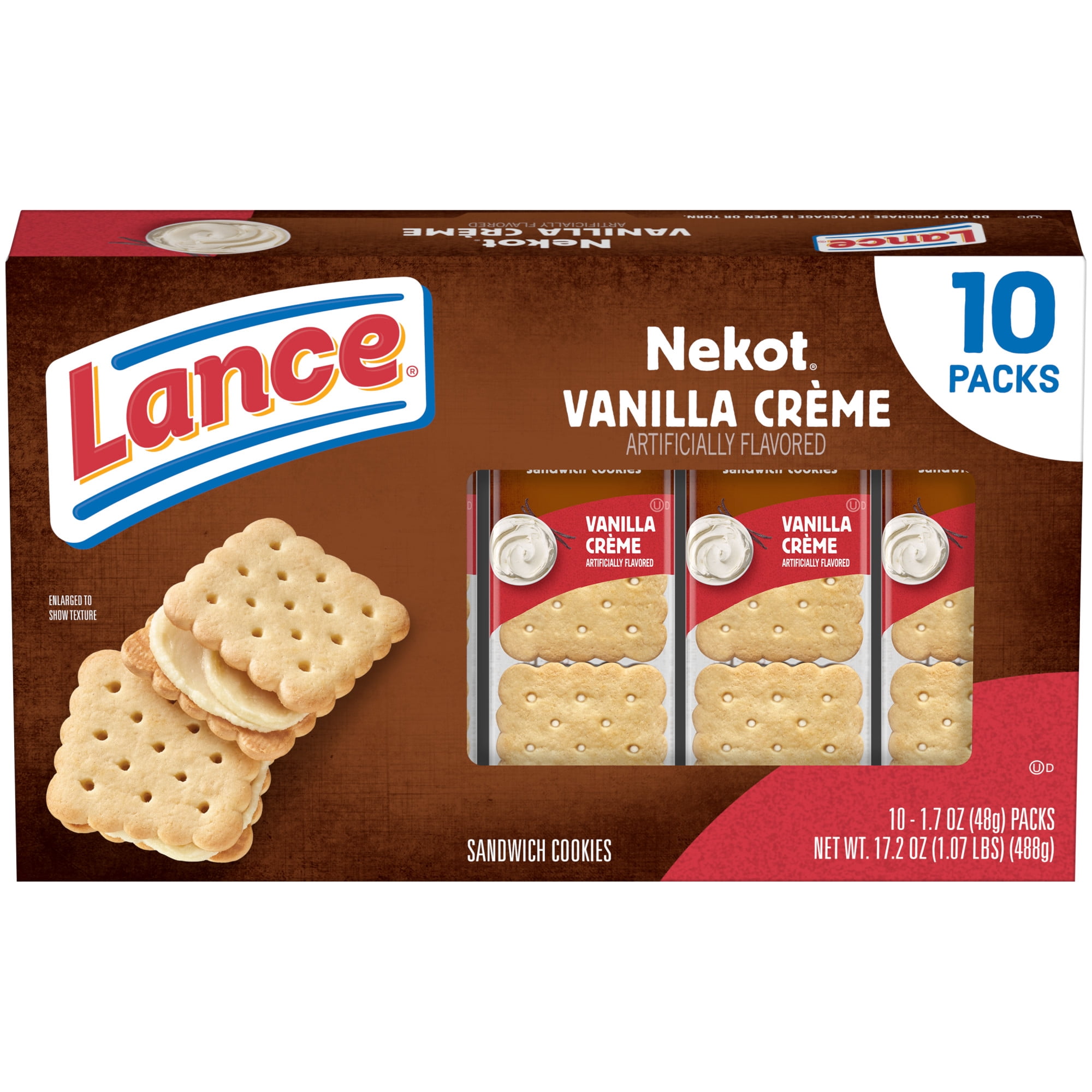 Lance Vanilla Flavored Crème, 10 Count 1.7 oz