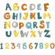 thumbnail image 1 of Adhesivo de pared de aprendizaje temprano de 26 letras y números, decoración de pared del dormitorio de la sala de estar JAMW Sencillez, 1 of 5