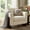 Beige, variant on Christopher Knight Home Modern PU Leather Upholstered Accent Armchair with Rubberwood Legs, Brown