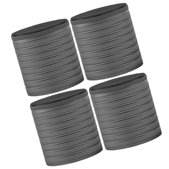 YIEMEEN 4pcs Furniture Elevators set Aluminum Furniture Leg Extenders Simple Installs