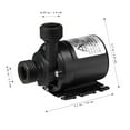 thumbnail image 2 of UEETEK 1PC Black Submersible Water Pump with Brushless DC Motor for Fountain Pool Solar Circulation, 2 of 5