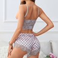 thumbnail image 2 of JHLZHS Women's Satin Lace Trim Backless Pajama Set, Multiple Colors, 2 of 9
