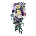 thumbnail image 1 of Elegantes ramos de novia, ramo de flores de rosas hecho a mano. Violeta, 1 of 9