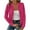 Hot Pink, variant on Otntypg Full Zip up Cable Knit Sweaters for Women Fall Winter Long Sleeve Open Front Cardigan Tops Fashion 2025 Outwear Jacket Vintage Coat Hot Pink XL