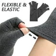 thumbnail image 4 of Anti Arthritis Compression Gloves Fingerless Support Rheumatoid Pain Relief, 4 of 5