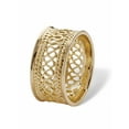 thumbnail image 2 of PalmBeach Jewelry Open Weave Decorative Ring in Platinum-Plated Sterling Silver or Gold-Plated, 2 of 5