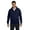 Navy, variant on Hanes Mens Full-Zip Eco-Smart Hoodie XX-Large Light Steel