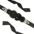 thumbnail image 4 of Cinturón nupcial para boda, fiesta, foto, accesorio, faja, vestido, banquetes, graduación, boda Negro, 4 of 9