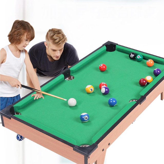 Office Hotel Adults Portable Pool Table Set Assortment Boys Bedroom Billiard Rod Balls Desk Assorted Kit Education Toy Birthday Gift