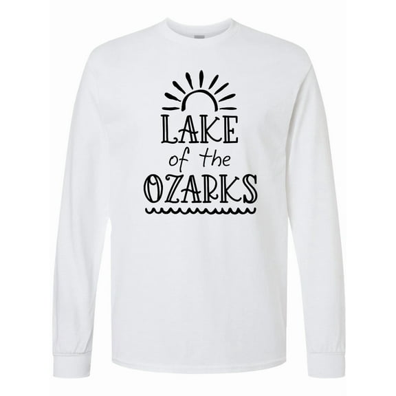 Inktastic Lake of the Ozarks Sun and Lake Long Sleeve T-Shirt