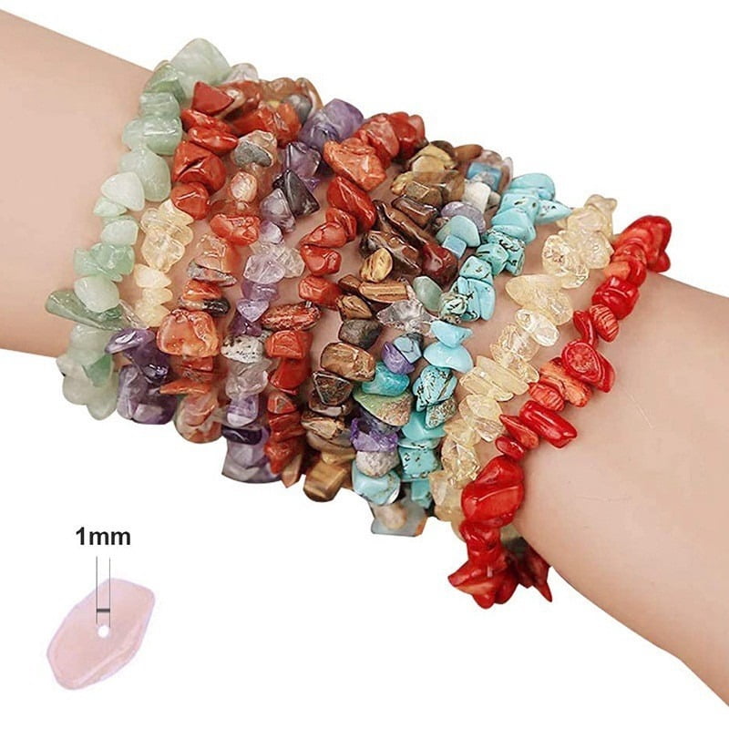 1128Pcs Natural Crushed Stone Set Irregular Natural Crushed Stone Beads for DIY Handmade Jewelry Accessories