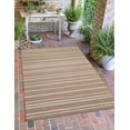 thumbnail image 2 of Linon Outdoor Washable Area Rug Collection, Tan and Ivory, 3' x 5', 2 of 7