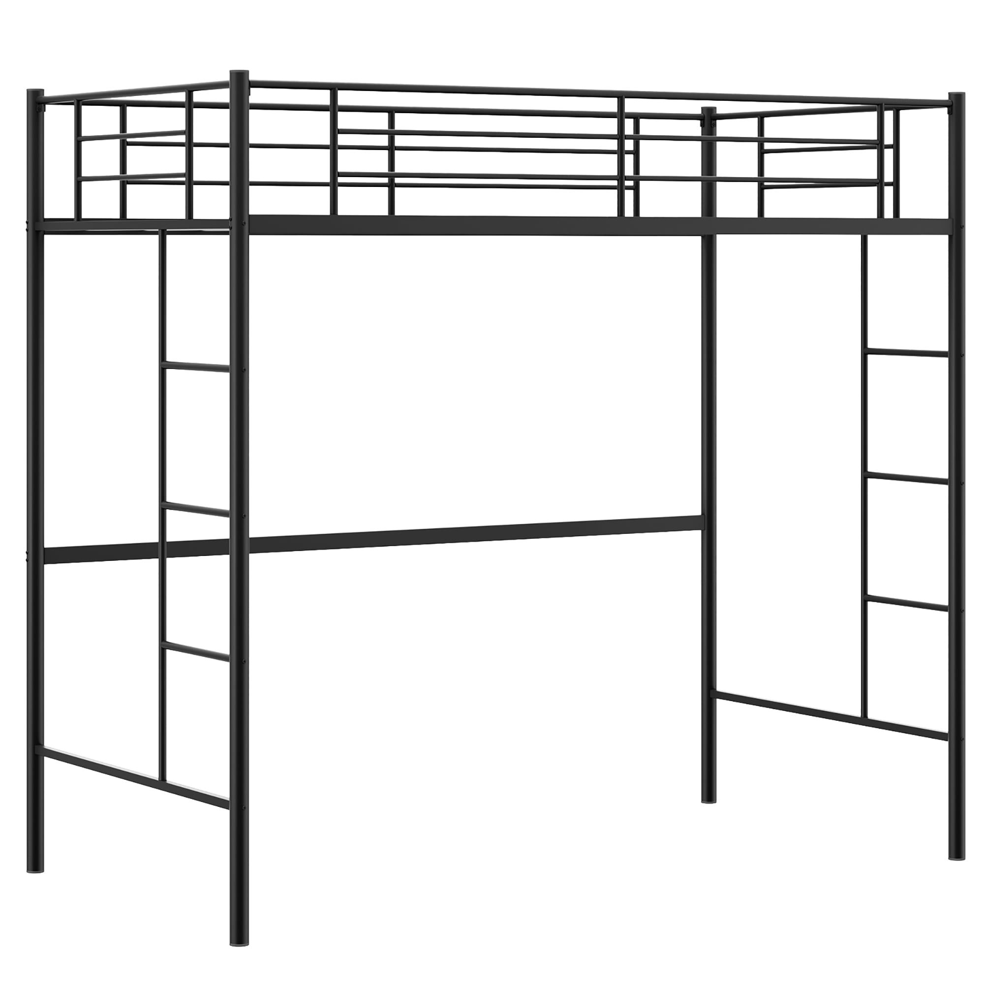 costway-twin-size-metal-loft-bed-full-length-guardrail-2-ladders-space