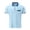 Light Blue, variant on Men'S Color Block Collared Polo Shirt With Chest Pocket Short Sleeve Casual Tops For Summer Daily Wear And Business Casual,White,XL