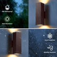 thumbnail image 4 of Lámparas de Pared para Exterior SHIMR Cuadradas Crepúsculo a Amanecer Paquete de 2, 4 of 8