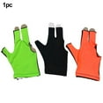 thumbnail image 2 of 1pcs Billiard Gloves Pool Gloves Snooker Gloves Left Hand 3 Fingers Breathable, 2 of 3
