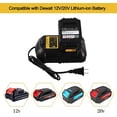 thumbnail image 3 of DCB105 Charger, 12V/20V MAX, Compatible with Dewalt DCB101, DCB115, DCB107, DCB205, 3 of 7