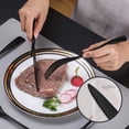 thumbnail image 6 of 24 Pieces Silverware Set with Steak Knives,Heavy Duty 18/10 Stainless Steel Flatware Set with Forged Stand Knives,Modern Cutlery,Mirror Polished,Dishwasher Safe, 6 of 7