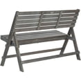 thumbnail image 4 of SAFAVIEH Luca Outdoor Patio Acacia Folding Bench, Ash Grey, 4 of 4