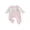 Pink, variant on BemeyourBBs Preemie Newborn Girl Spring Summer Fall Winter Clothes 0 3 6 Months Footed Romper Plaid Fake Two-Piece Long Sleeve Doll Collar Footie Jumpsuit