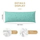 thumbnail image 3 of Balery Teal Turquoise Glitter Funda Protectora para Almohada Corporal de Algodón Hipoalergénico con Cierre(55 x 21 pulgadas), Almohadas No Incluidas, 3 of 7