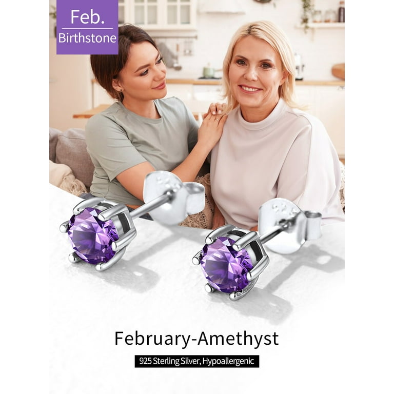 Feb shop birthstone earrings