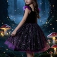 thumbnail image 5 of ATOGUTA Girls Dresses Sleeveless Cute Casual Party Princess Halloween Dress Purple, Size 3T-7, 5 of 5
