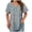 Light Blue, variant on TOWMUS Womens T Shirts V Neck Short Sleeve Casual Tops Loose Fit Basic Tees With Curved Hem