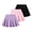 Purple Pink Black, variant on 3 Pack Girls Athletic Skorts High Waisted Tennis Skirts with Built-in Shorts Kids Active Skirts 7-8 Years (Pink Purple Red)