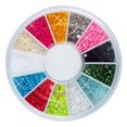 thumbnail image 2 of Trayknick 500Pcs Multicolore 3D Plat Dos Demi Rond Fausses Perles Bricolage Décorations d'Art de l'Ongle, 2 of 5