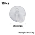 thumbnail image 4 of 10PCS Reusable PVC Suction Cup with Strong Hook for Glass Home Decor, 4 of 9