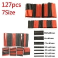 thumbnail image 2 of Luckyn 127 Pcs Noir Rouge Thermorétractable Tube d'Isolation Manchon Rétractable Kit 2:1 avec Sac, 2 of 9
