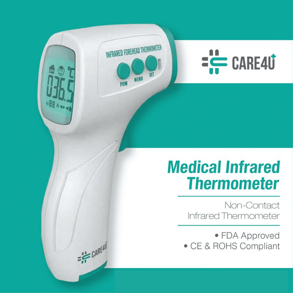 CARE4U Non Contact Infrared Forehead Medical Grade Digital Thermometer
