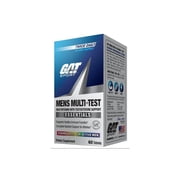 GAT SPORT Mens Multi + Test, Multivitamin Tablets (60 Count)