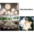 thumbnail image 6 of Luniquz 12 Pieces White Paper Lantern Decoration Celebration Lanterns Paper Lamps with 12 Mini LED Lights Wedding Decoration Paper Lantern, 6 of 6
