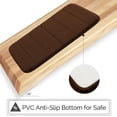 thumbnail image 3 of Memory Foam Bath Mats Soft Absorbent Bathroom Rugs 16" x 24",Machine Washable Easy to Clean, Brown, 3 of 9