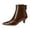 Brown, variant on Women's Ankle Boots Pointed Toe Stiletto Heel Back Zipper Fashion Dressy Fall Winter Booties