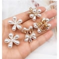 thumbnail image 3 of 12Pcs Small Mini Pearl Claw Clips Hair Accessories，with Flower Design, Hair Pins Cute Bangs Clips Flower Sweet Artificial Clips Decorative Hair Accessories for Women Girls Wedding, 3 of 8
