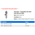 thumbnail image 2 of PCV Valve - Compatible with 2004 - 2005 Mercury Sable, 2 of 2