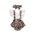 thumbnail image 4 of Newborn Baby Girls Leopard Ruffles Romper Bodysuit Jumpsuit + Headband Clothes Outfits Set 0-24M, 4 of 4