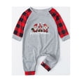 thumbnail image 2 of MASRIN Marry Christmas Pjs Christmas Family Pajamas Matching Sets Long Sleeve Cute Graphic Tops and Plaid Pants Xmas Holiday Sleepwear Jammies Xmas Holiday Matching Pajamas, 2 of 6