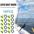 thumbnail image 3 of 10pcs / lote Pesca de plástico Holder Holder Guardián Accesorios de señuelos JIG Ganchos de seguridad, 3 of 7