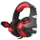 thumbnail image 2 of Hunterspider V3 Auriculares para juegos Auriculares estéreo con cancelación de ruido Auriculares con micrófono LED para juegos Auriculares, Negro Rojo Guardurnaity EL000004-02B, 2 of 2