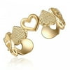 10K Yellow Gold Heart Design Toe Ring, Heart Design Toe Ring, Stylish Yellow 10K Gold Toe Ring, Real 10K Gold Toe Ring, 10K Genuine Yellow Gold Toe Ring, Stylish Gold Heart Design Toe Ring