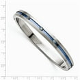 thumbnail image 3 of Grey Titanium bracelet Gemstones Sky Blue Topaz Round, 3 of 3
