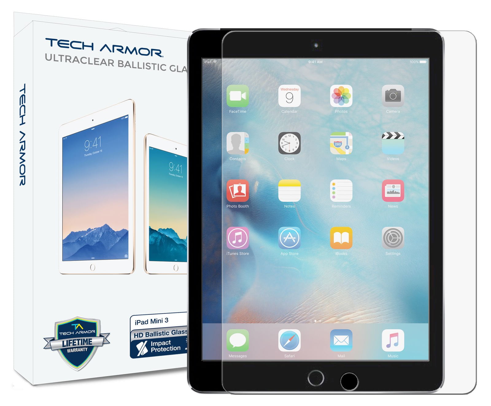 Tech Armor Ballistic Glass Screen Protector [1Pack] for Apple iPad