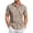 Brown, variant on ZHOGXU Mens Shirts Plaid Short Sleeve Button Down Shirt Fashion Lightweight Tops For Work,Red