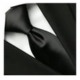 thumbnail image 2 of Scott Allan Collection Solid Black Tie for Men | Standard Size 3" Black Necktie for Adults and Teenagers, 2 of 11