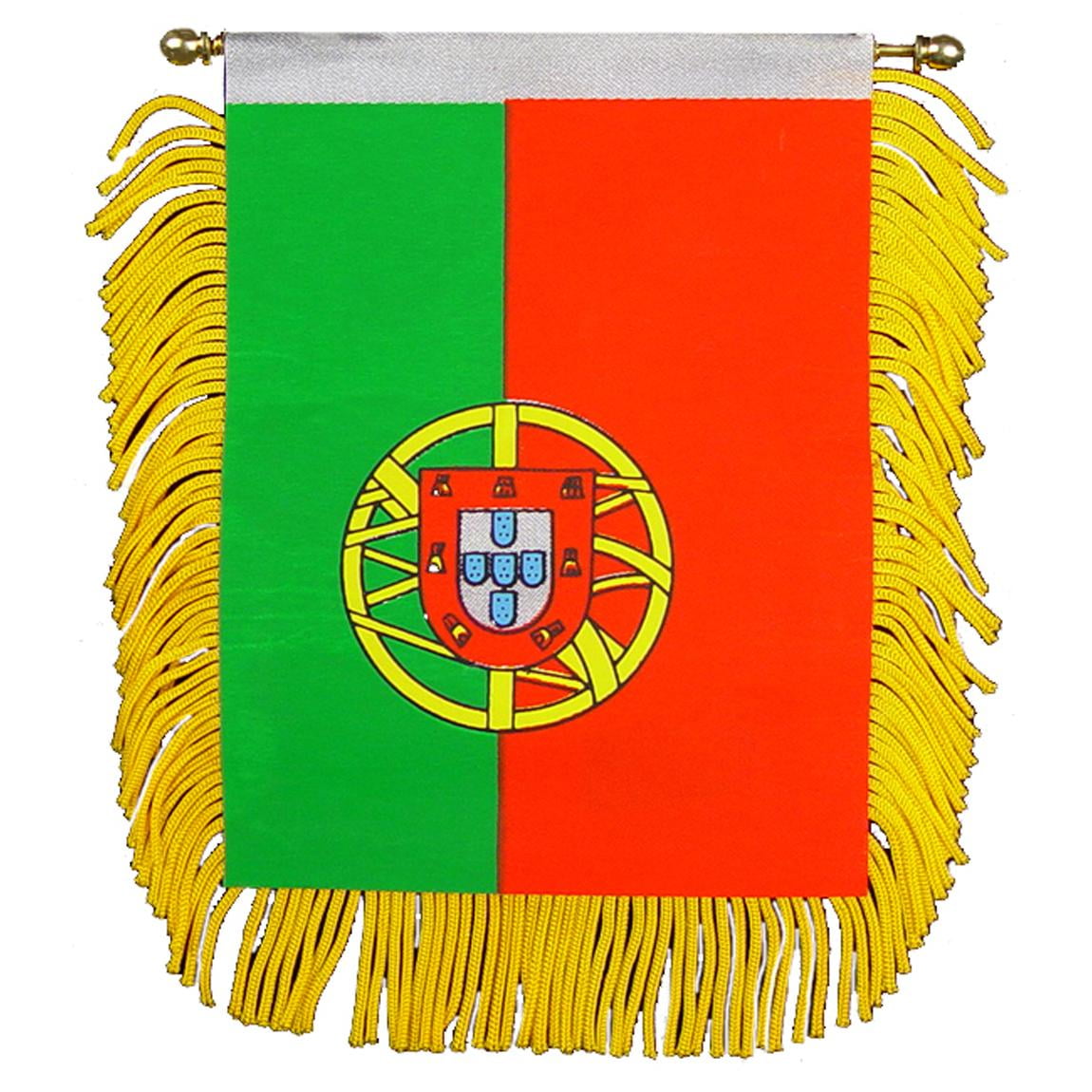 Portugal Flag Mini Banner 3" x 5"
