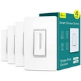 thumbnail image 1 of TREATLIFE Smart Dimmer Switch 4 Pack, Single Pole Smart Switch Works with Alexa and Google Home, Neutral Wire Required, 2.4GHz WiFi Dimmer Light Swit, 1 of 9